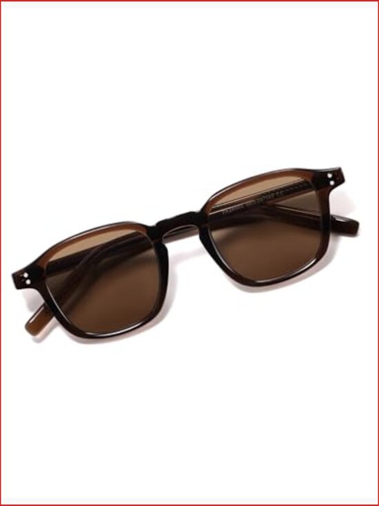 Retro Square Sunglasses TR90 Frame UV400 Protection main image 6